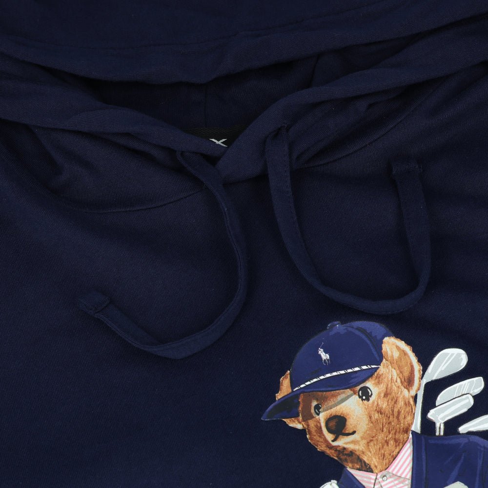 Polo Bear Jersey Long Sleeve Hooded T-Shirt - Fairway Styles