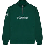 Collegiate 1/4 Zip Stand Collar Sweatshirt