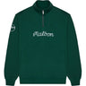 Collegiate 1/4 Zip Stand Collar Sweatshirt