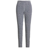 Women's Geo-Print Stretch-Twill Pants