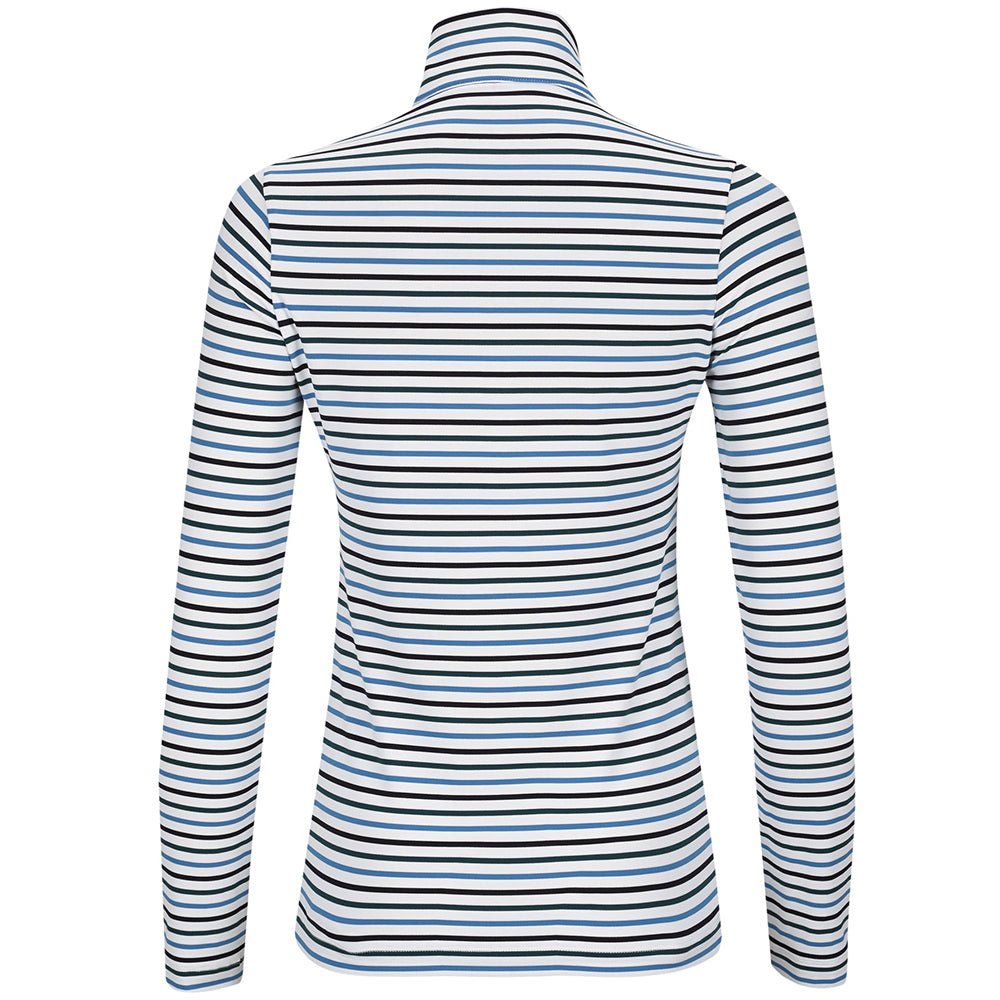Women's The Simone Striped Long Sleeve 1/4 Zip Top - Fairway Styles