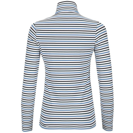 Women's The Simone Striped Long Sleeve 1/4 Zip Top - Fairway Styles