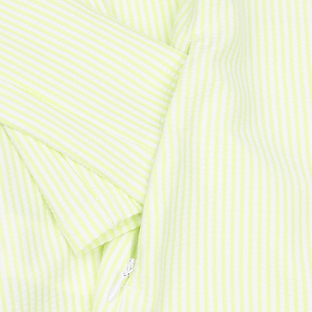 Women's Seersucker Mock Neck Jacket