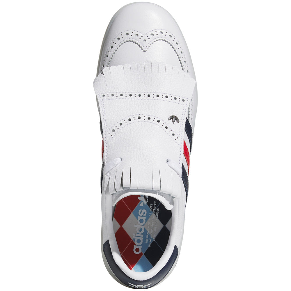 adidas Coursecup Spikeless Golf Shoes White/Night Indigo/Better Scarlet