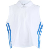 Women's Beyond Crop Twistknit Sleeveless 1/4 Zip Polo - Fairway Styles
