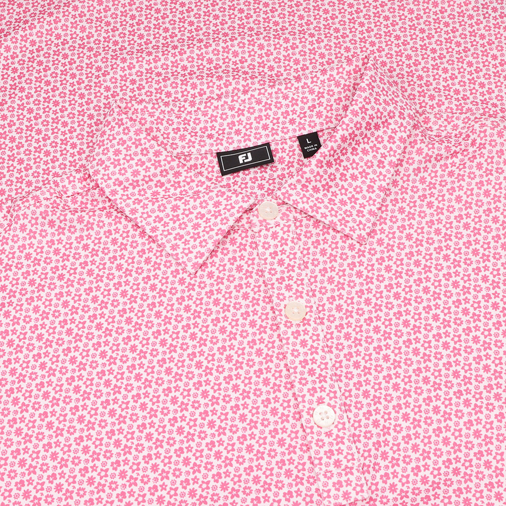 Allover Floral Lisle Polo