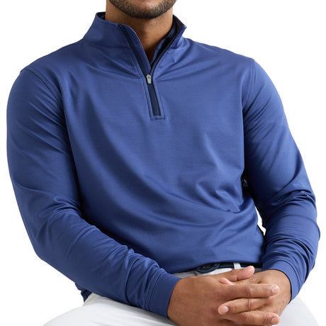 Perth Sugar Stripe Performance 1/4 Zip Pullover