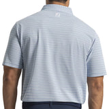Heather Stripe Pique Polo