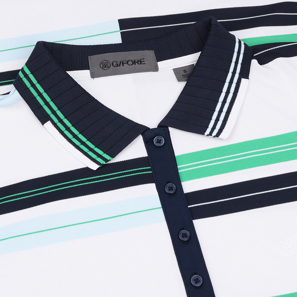 Women's Engineered Stripe Tech Pique Polo