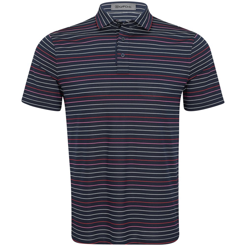 Multi Stripe Tech Piqué Polo - Fairway Styles