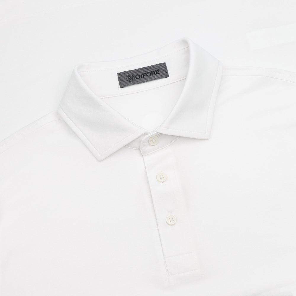 Cotton Stretch Long Sleeve Polo