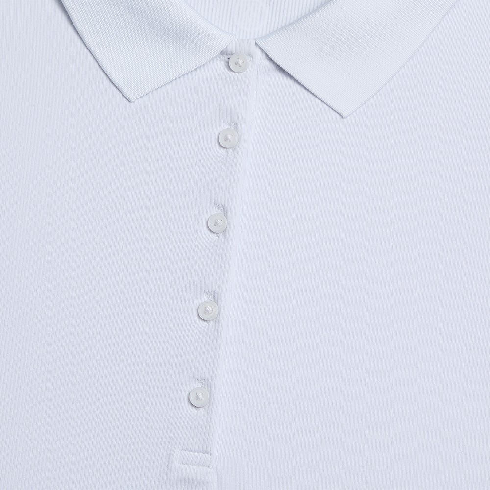 Women's Ribbed Tech Nylon Long Sleeve Polo