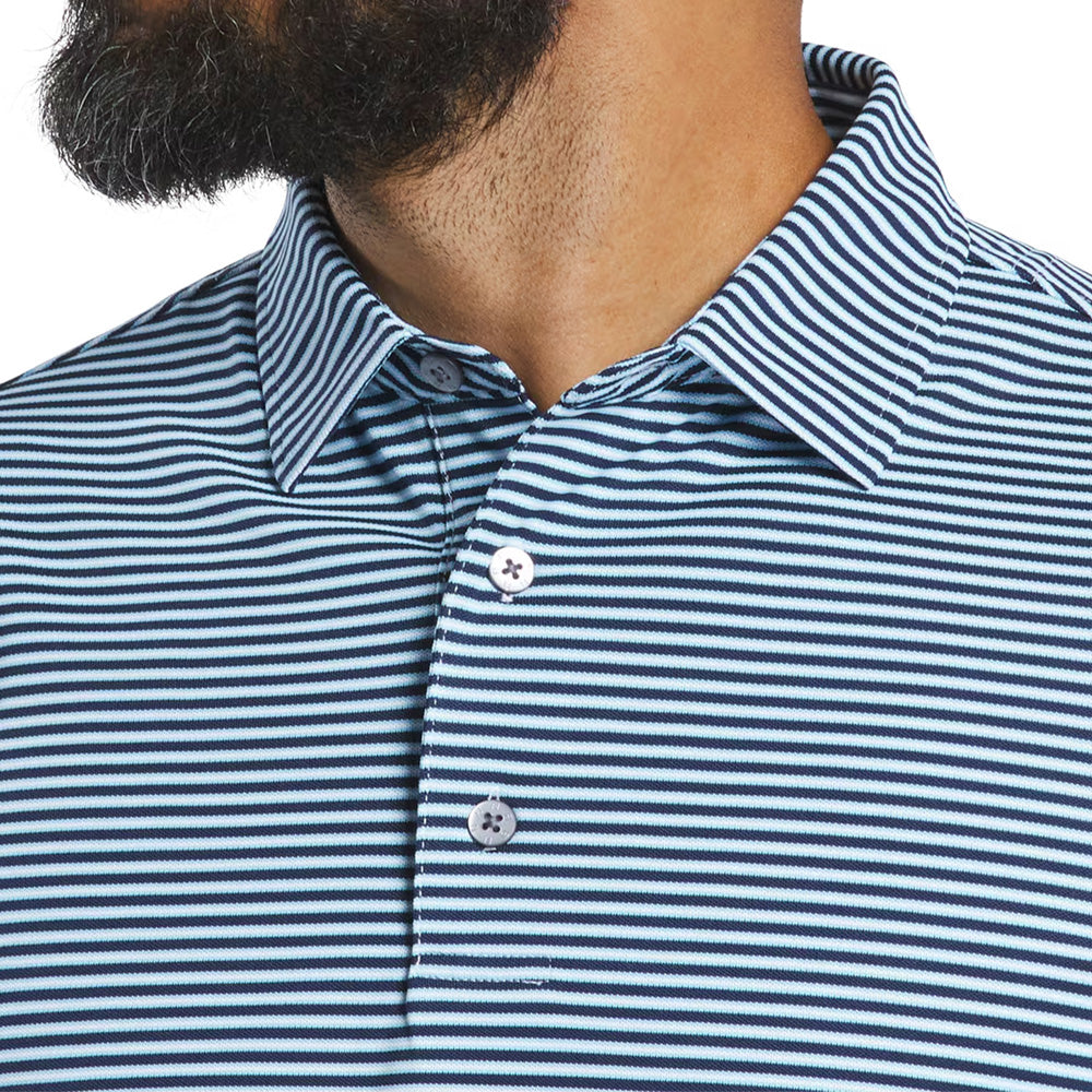 Multi-Stripe Pique Athletic Fit Polo