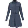 Women's Phoenix Belted Long Sleeve Dress - Fairway Styles