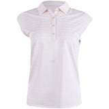 Women's Pique YD Stripe Cap Sleeve Polo