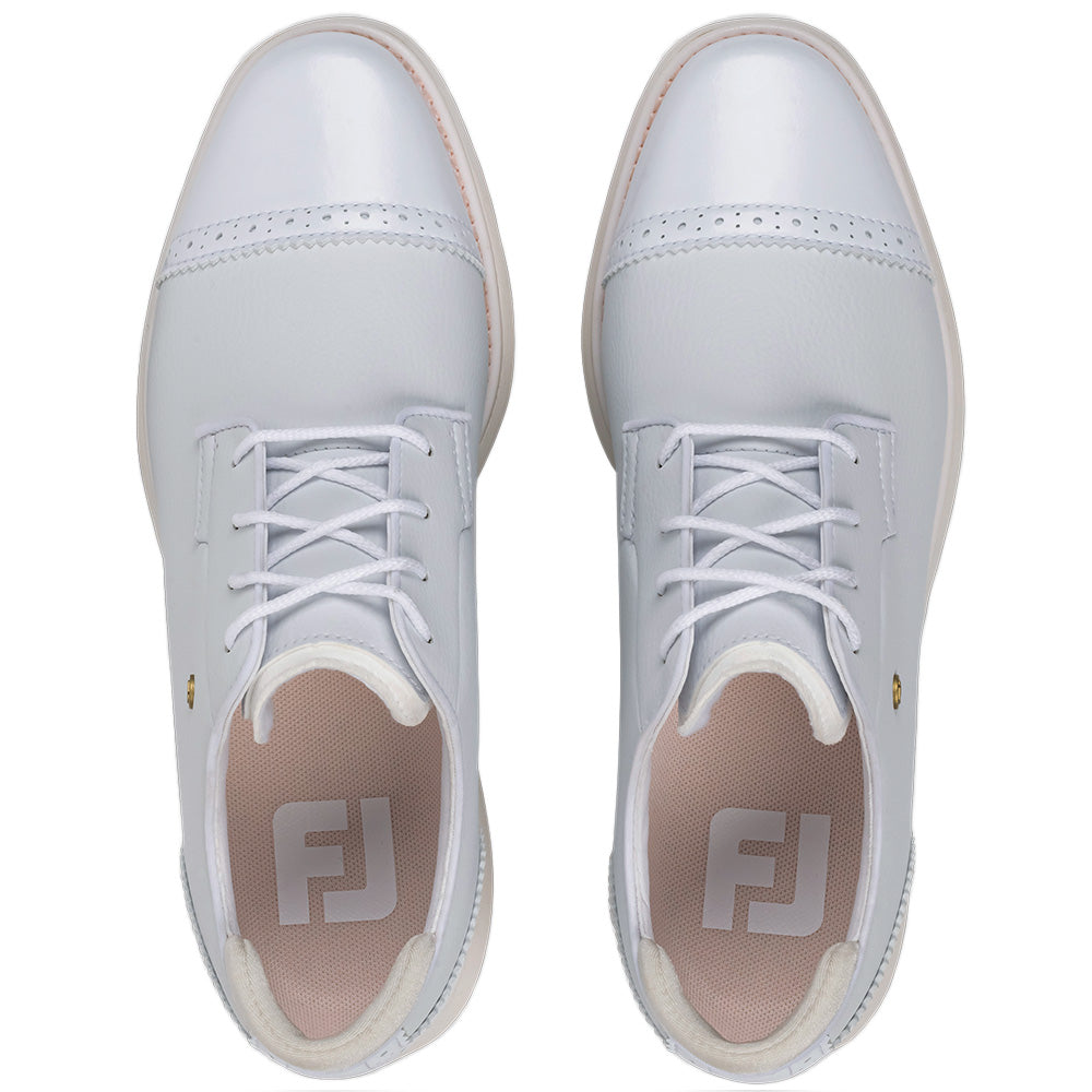 Women's Traditional Cap Toe Spikeless Golf Shoes