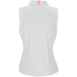 Women's Pleated Collar Silky Tech Nylon Sleeveless Polo - Fairway Styles