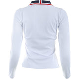 Women's Johnny Collar Ribbed Tech Long Sleeve Polo