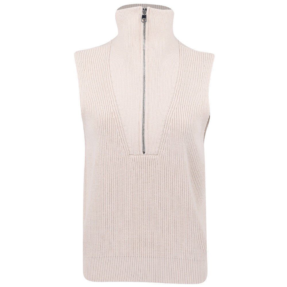Women's Amina Knit Sleeveless 1/2 Zip Sweater