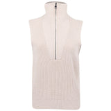 Women's Amina Knit Sleeveless 1/2 Zip Sweater