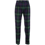 Plaid Performance Wool-Blend Trousers