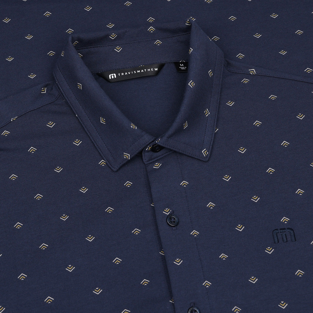 Comfortknit Geo Button-Up Shirt