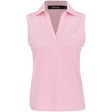 Women's Sleeveless Air Tech Pique Scallop Placket Tailored Fit Polo - Fairway Styles
