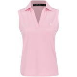 Women's Sleeveless Air Tech Pique Scallop Placket Tailored Fit Polo - Fairway Styles