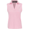 Women's Sleeveless Air Tech Pique Scallop Placket Tailored Fit Polo - Fairway Styles