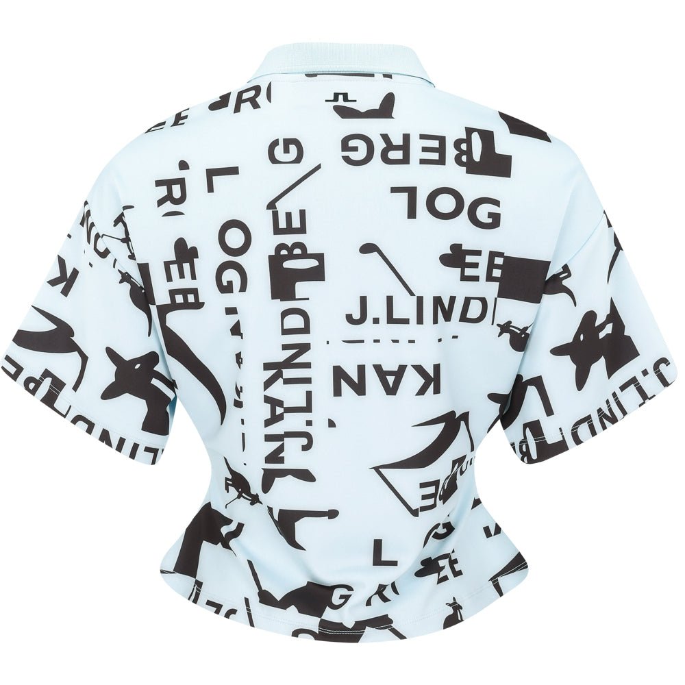 Women's Amila Print 1/4 Zip Polo - Fairway Styles