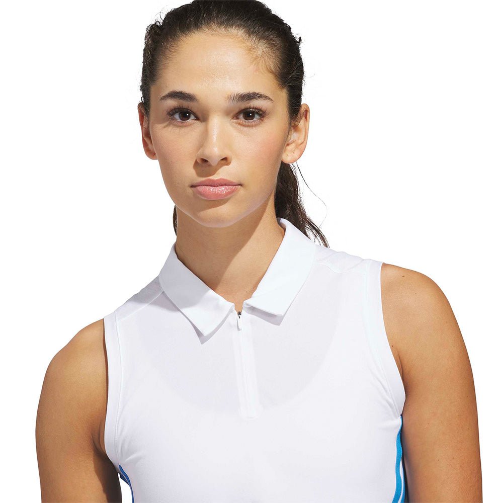 Women's Beyond Crop Twistknit Sleeveless 1/4 Zip Polo