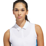 Women's Beyond Crop Twistknit Sleeveless 1/4 Zip Polo