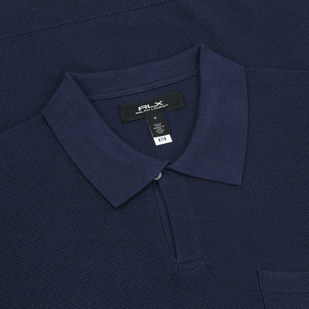 Mesh-Knit Performance Sweater Polo