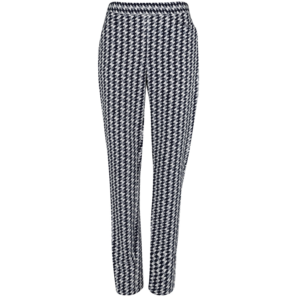 Women's Geo-Print Stretch-Twill Pants