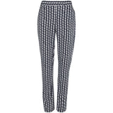 Women's Geo-Print Stretch-Twill Pants