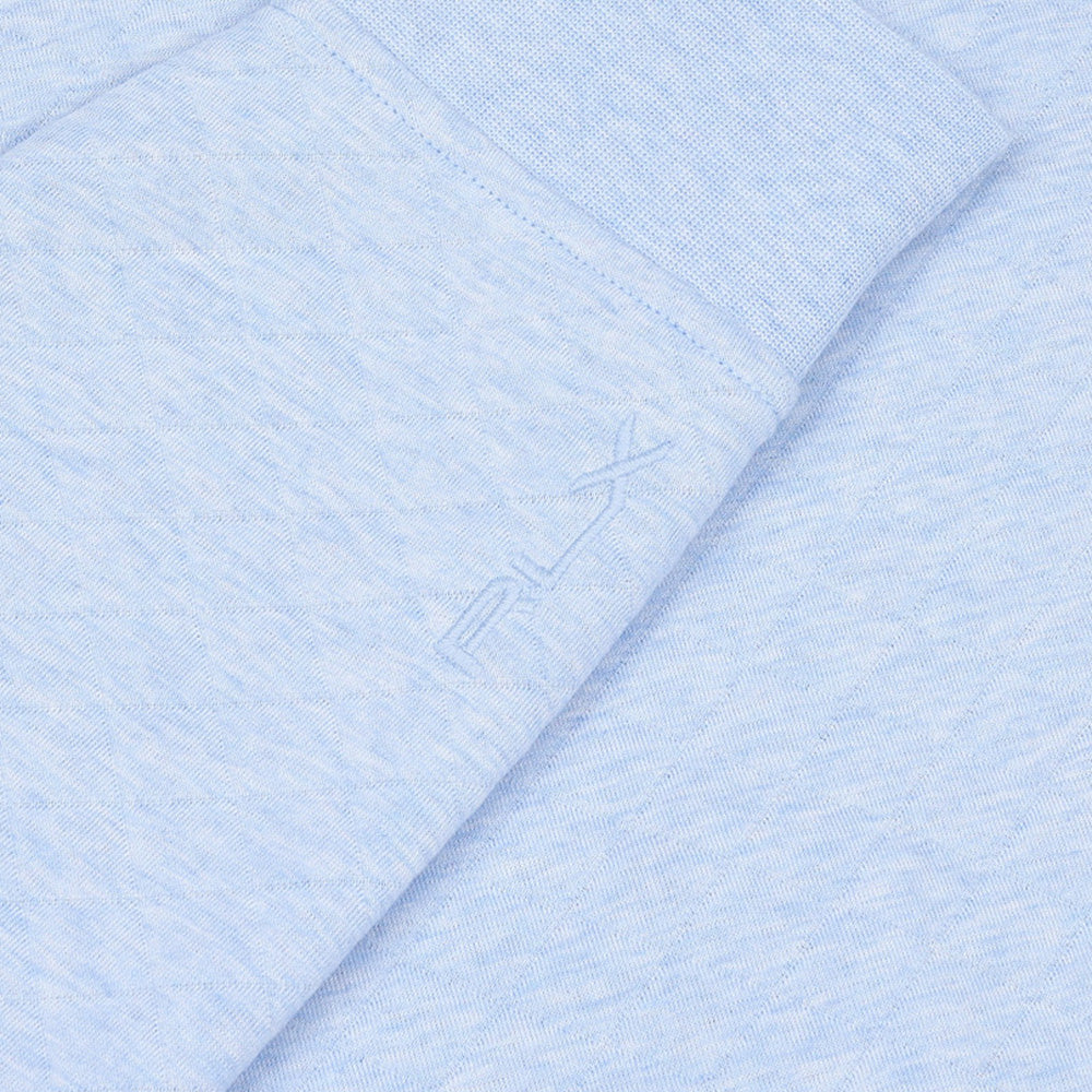 Quilted Double Knit 1/2 Zip Pullover