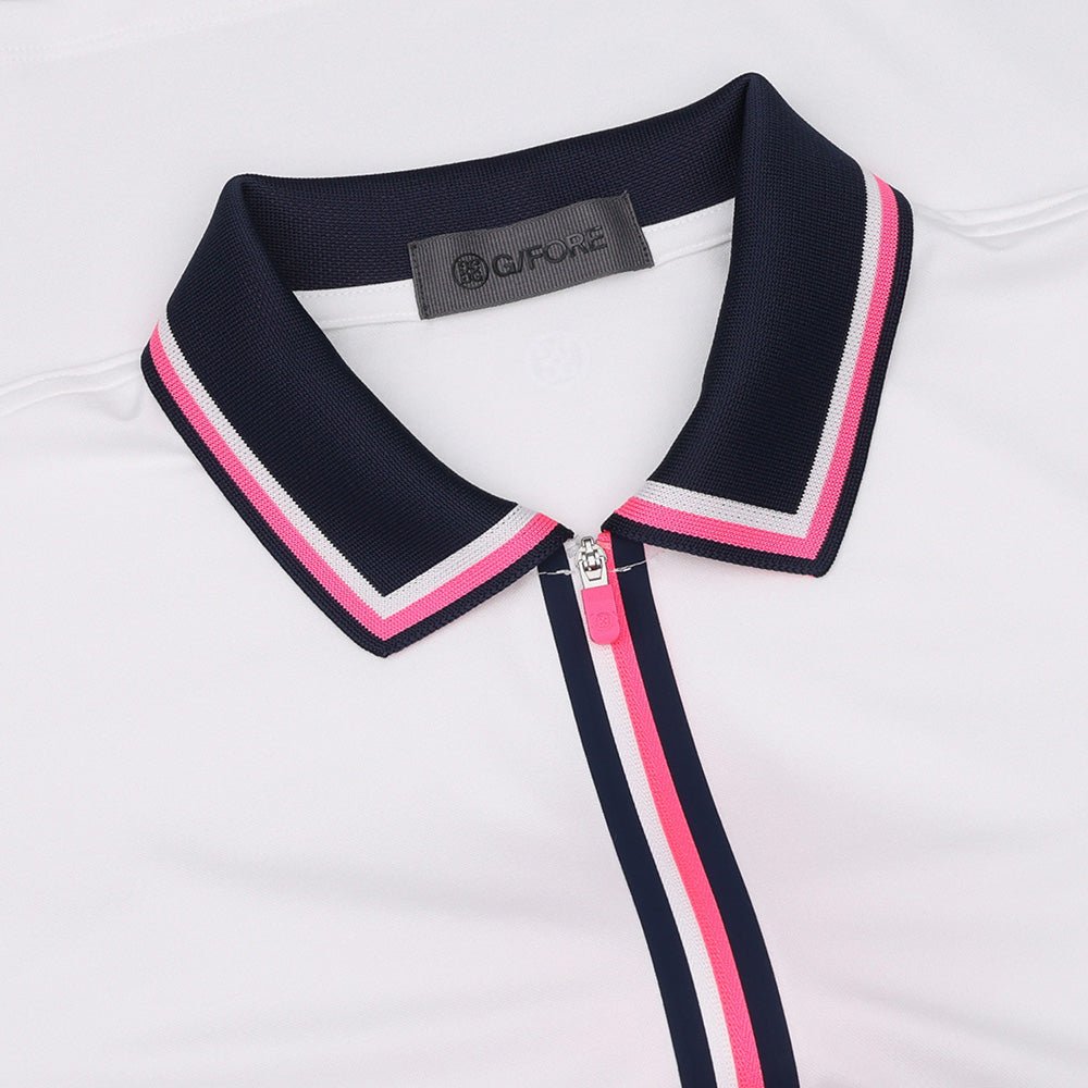 Women's All Play Tipped Long Sleeve 1/4 Zip Polo