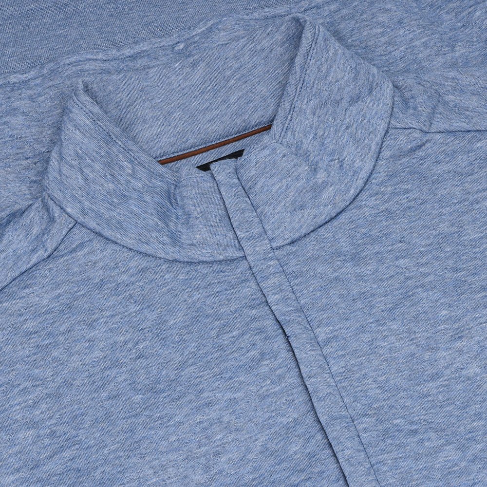 Quilted Double Knit 1/4 Zip Pullover