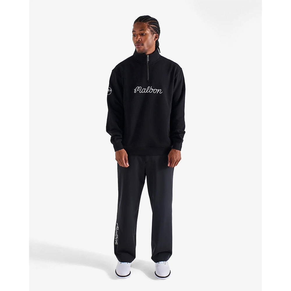 Collegiate 1/4 Zip Stand Collar Sweatshirt