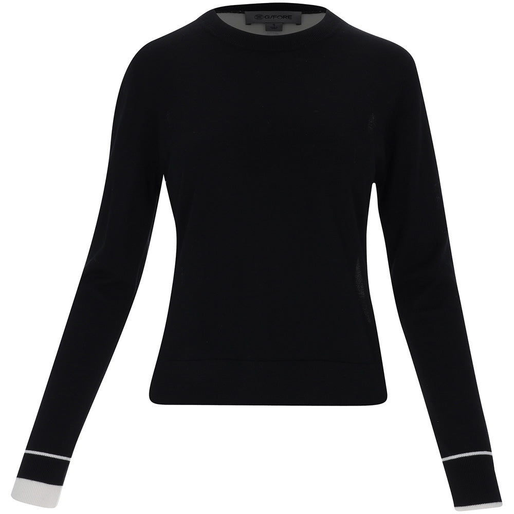 Women's Color Block Merino Wool Sweater