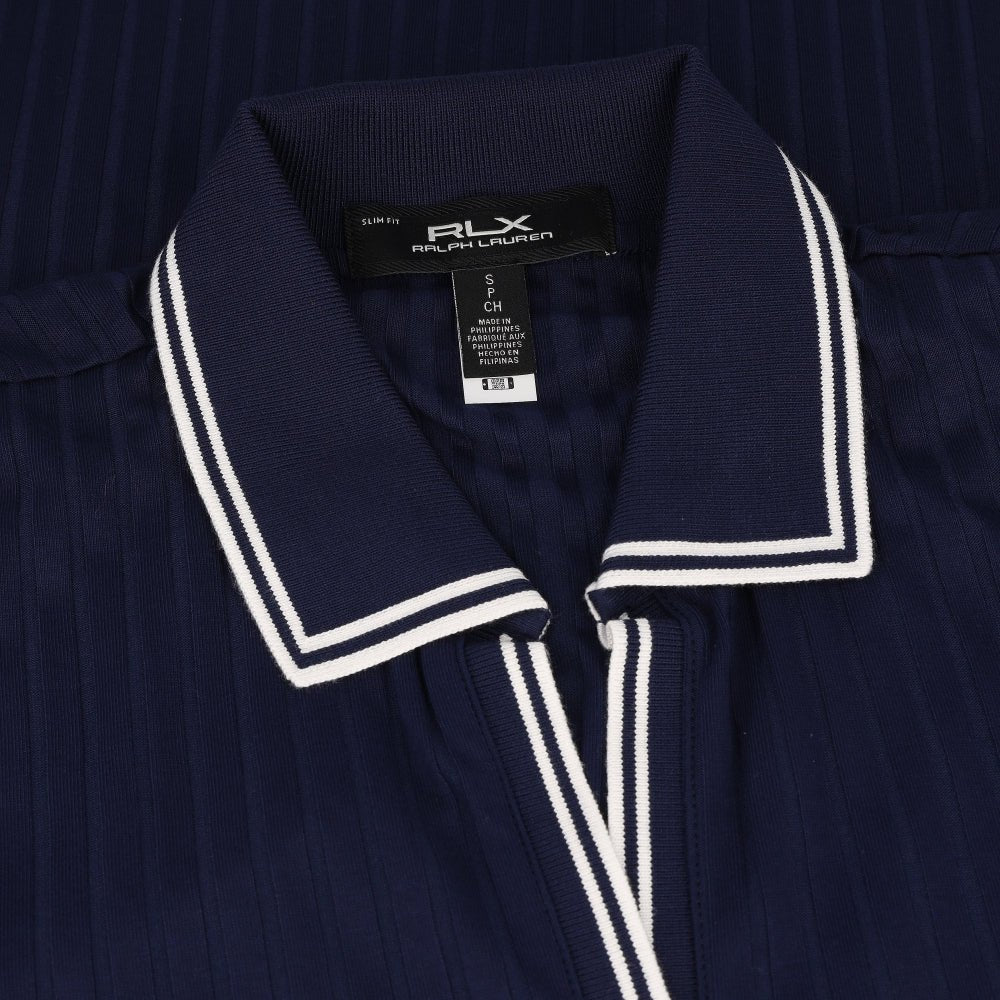 Women's Slim Fit Rib - Knit Cricket Polo - Fairway Styles