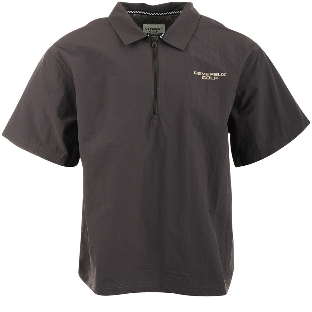 Nylon Short Sleeve 1/4 Zip Windshirt