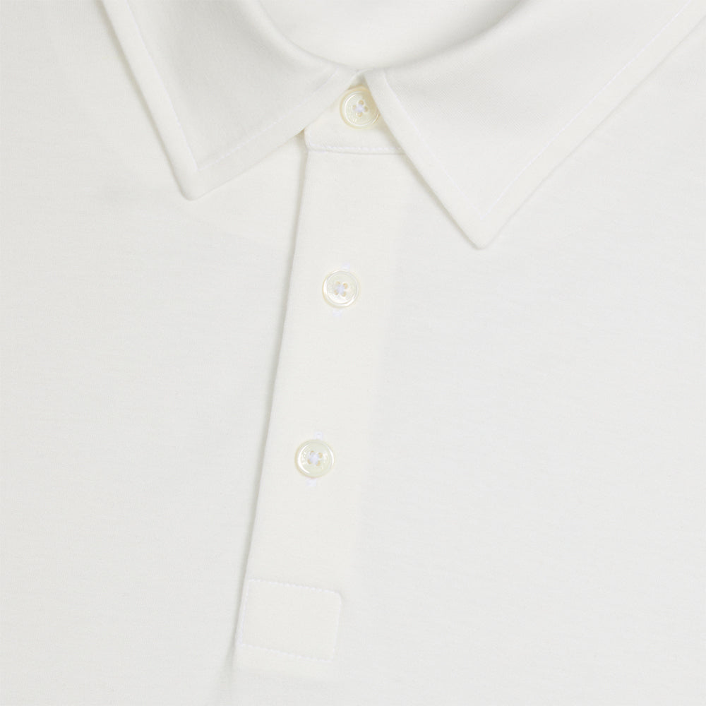 Brushed Cotton Long Sleeve Polo