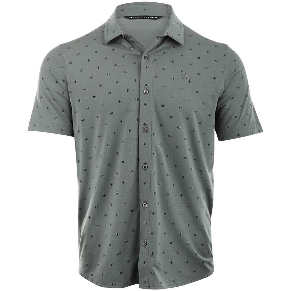 Comfortknit Geo Button-Up Shirt