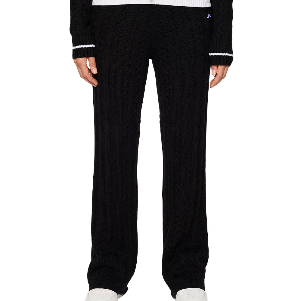 Women's Kiana Cable Knit Wool Pants