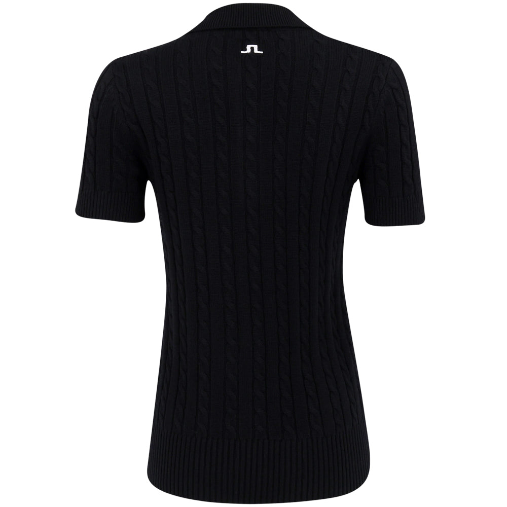 Women's Kinsley Cable Knit Wool Polo