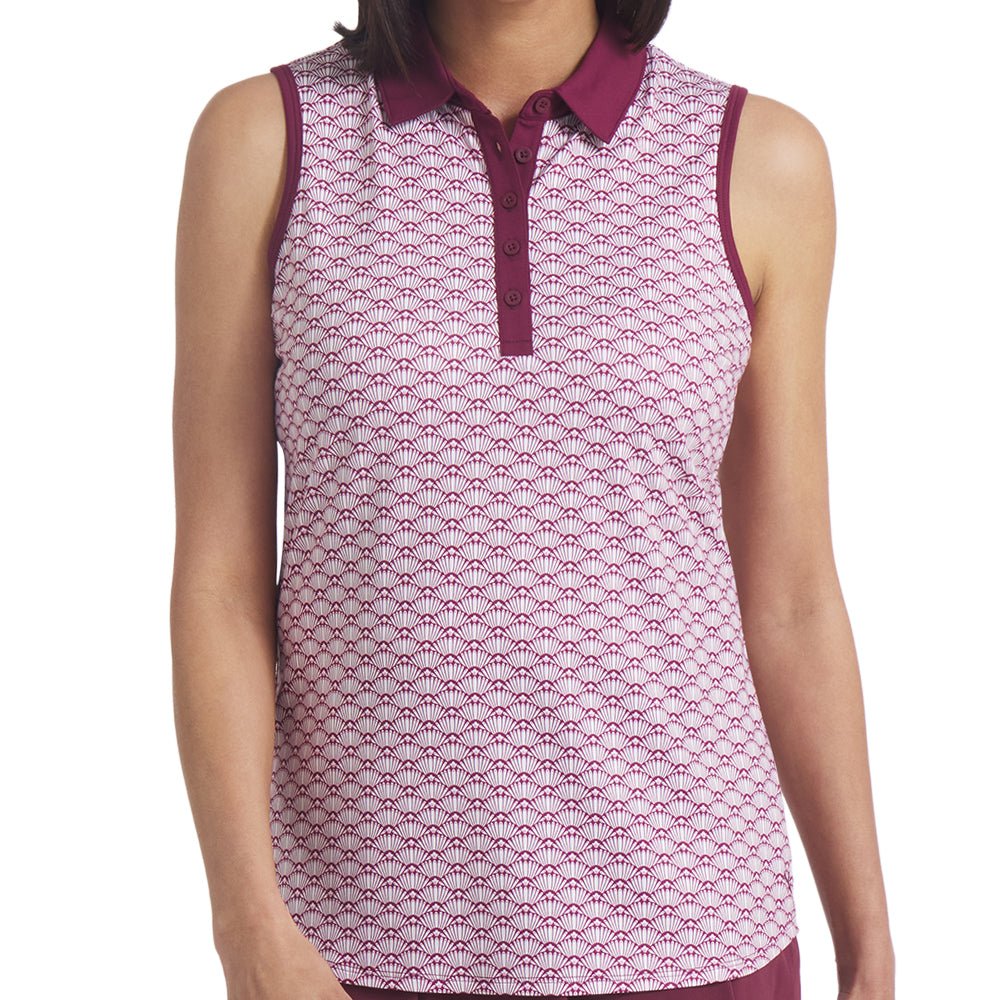Women's CLOUDSPUN Scallop Sleeveless Polo - Fairway Styles