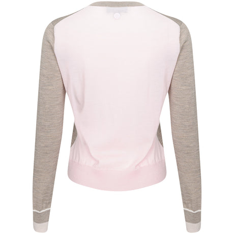 Women's Color Block Merino Wool Sweater
