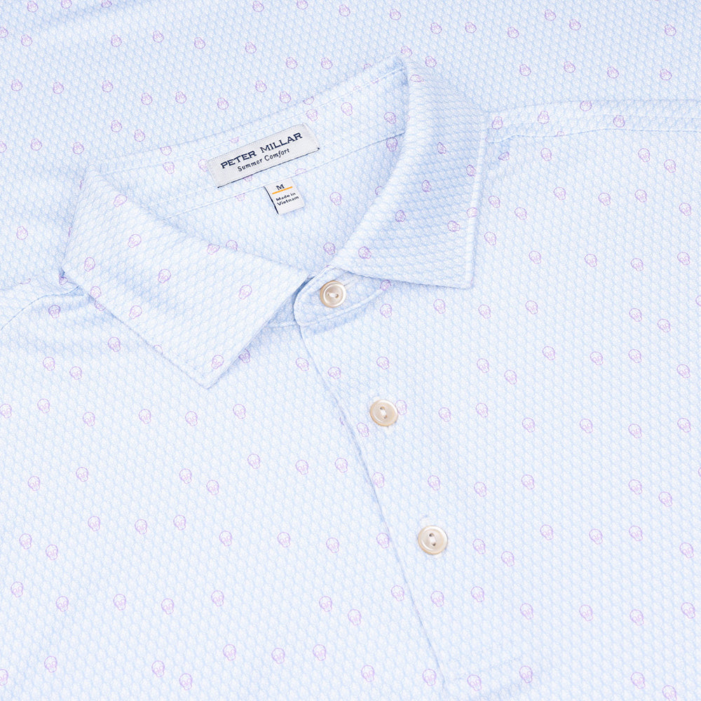 Geo Skull Performance Jersey Polo