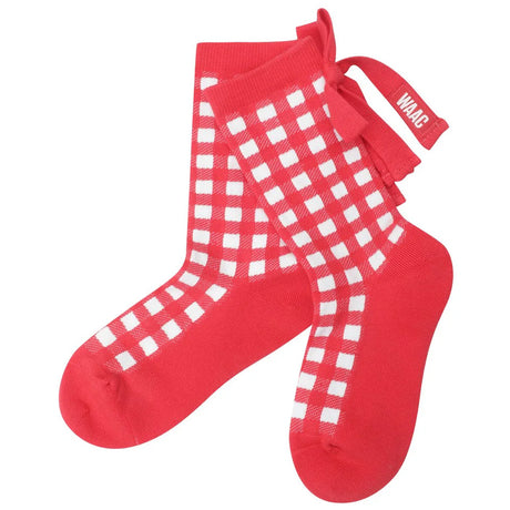 Women's Check Ribbon Socks
